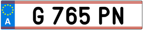 Trailer License Plate
